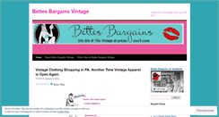 Desktop Screenshot of bettesbargains.wordpress.com