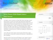 Tablet Screenshot of danstoolbox.wordpress.com