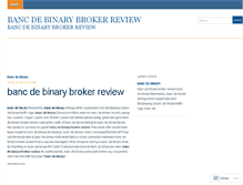 Tablet Screenshot of adserving.bancdebinarybrokerreview.wordpress.com