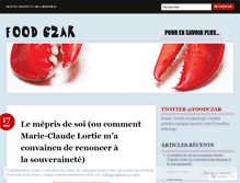 Tablet Screenshot of foodczar.wordpress.com