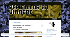 Desktop Screenshot of pepinillosenvinagre.wordpress.com