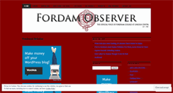 Desktop Screenshot of fordhamobserverdotcom.wordpress.com