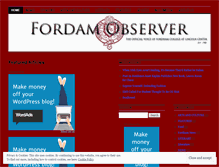 Tablet Screenshot of fordhamobserverdotcom.wordpress.com
