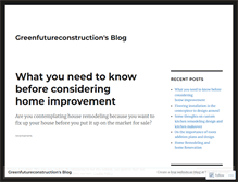 Tablet Screenshot of greenfutureconstruction.wordpress.com