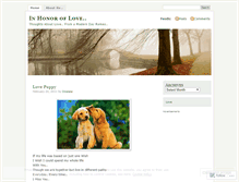 Tablet Screenshot of inhonoroflove.wordpress.com