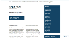 Desktop Screenshot of 3rdvoice.wordpress.com