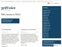 Tablet Screenshot of 3rdvoice.wordpress.com