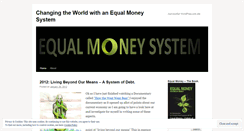 Desktop Screenshot of equalmoneyworld.wordpress.com