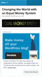 Mobile Screenshot of equalmoneyworld.wordpress.com