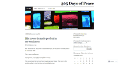 Desktop Screenshot of 365daysofpeace.wordpress.com
