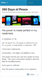 Mobile Screenshot of 365daysofpeace.wordpress.com