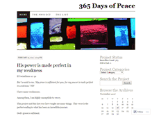 Tablet Screenshot of 365daysofpeace.wordpress.com