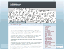 Tablet Screenshot of hellonhairylegs.wordpress.com