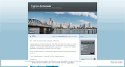 Desktop Screenshot of engineerambassador.wordpress.com