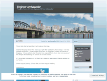Tablet Screenshot of engineerambassador.wordpress.com