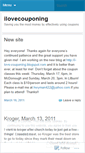Mobile Screenshot of ilovecouponing.wordpress.com