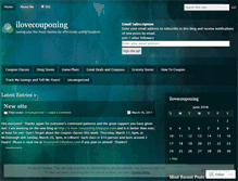 Tablet Screenshot of ilovecouponing.wordpress.com