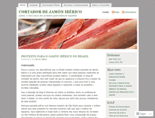 Tablet Screenshot of cortadordejamonbrasil.wordpress.com