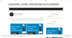 Desktop Screenshot of laughinglivingandlovinginlondon.wordpress.com