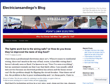 Tablet Screenshot of electriciansandiego.wordpress.com