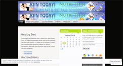 Desktop Screenshot of nutrithin.wordpress.com