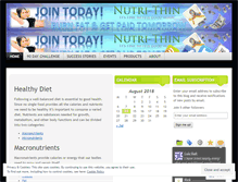 Tablet Screenshot of nutrithin.wordpress.com