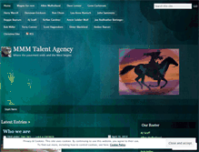 Tablet Screenshot of mmmtalentagency.wordpress.com