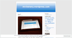 Desktop Screenshot of mrchenery.wordpress.com