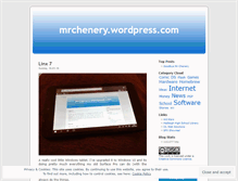 Tablet Screenshot of mrchenery.wordpress.com