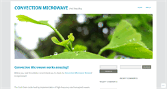 Desktop Screenshot of convectionmicrowaves.wordpress.com