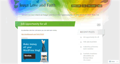 Desktop Screenshot of christian1faith1love.wordpress.com