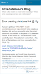 Mobile Screenshot of ilovedatabase.wordpress.com