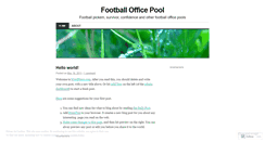 Desktop Screenshot of footballofficepool.wordpress.com