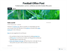 Tablet Screenshot of footballofficepool.wordpress.com