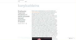 Desktop Screenshot of karylcaldeira.wordpress.com