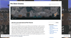 Desktop Screenshot of perdiemcinema.wordpress.com