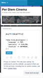 Mobile Screenshot of perdiemcinema.wordpress.com