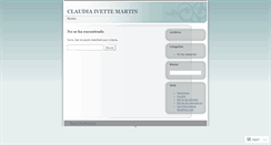 Desktop Screenshot of claudiaivettemartin.wordpress.com