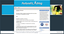 Desktop Screenshot of performfit.wordpress.com