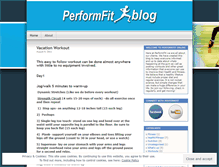 Tablet Screenshot of performfit.wordpress.com