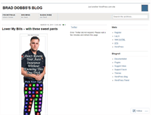 Tablet Screenshot of braddobbs.wordpress.com