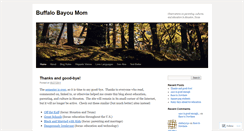 Desktop Screenshot of buffalobayoumom.wordpress.com
