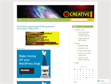 Tablet Screenshot of demosainscreative.wordpress.com