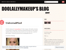 Tablet Screenshot of doolallymakeup.wordpress.com