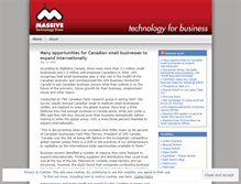 Tablet Screenshot of massiveblog.wordpress.com