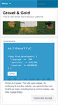 Mobile Screenshot of gravelandgold.wordpress.com