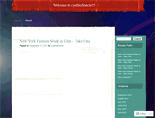 Tablet Screenshot of cynthiafrancis.wordpress.com