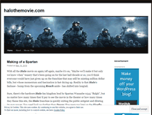 Tablet Screenshot of halothemovie.wordpress.com