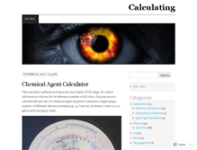 Tablet Screenshot of calculating.wordpress.com