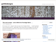 Tablet Screenshot of gothikdesigns.wordpress.com